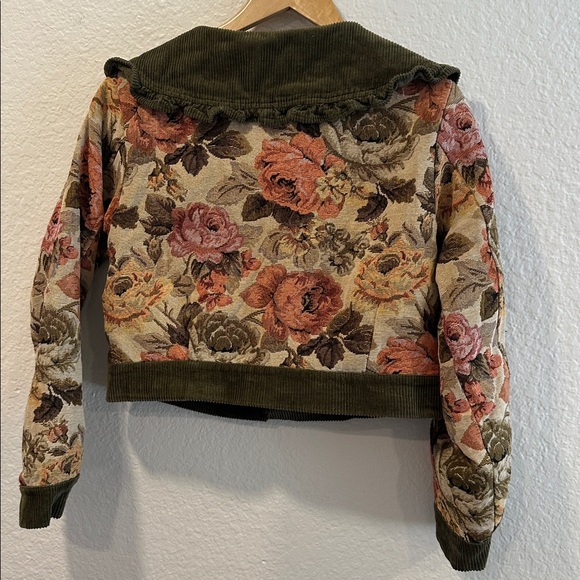 Vintage Style Jacquie The Label Floral Corduroy Women's Jacket - Picture 3 of 15